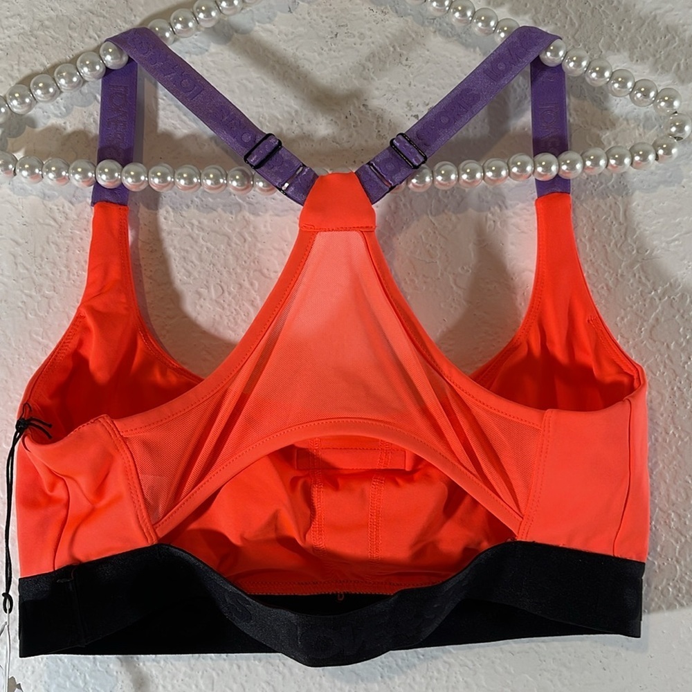 Love & Sports Women’s Logo Patch Sports Bra Size Large 12-14 NEW - Picture 6 of 15